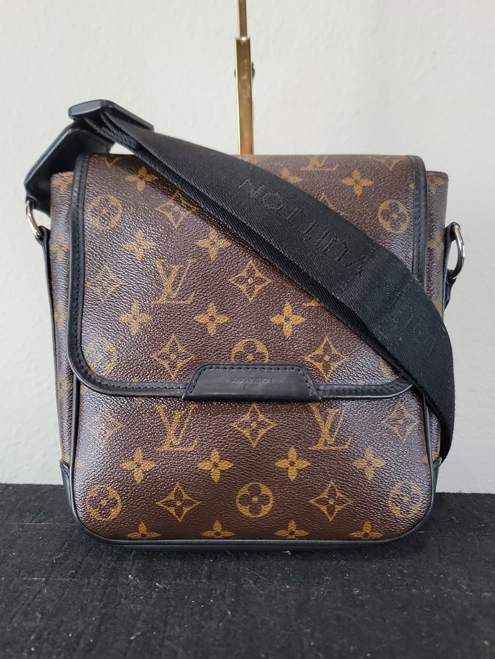 •LOUIS VUITTON• Monogram Macassar Bass PM sling bag